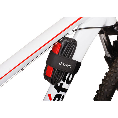 Zéfal Universal Tube Strap-Double Sangle de Fixation sur Cadre et 2 Démonte Pneus Vélo, Noir, 420 x 40mm