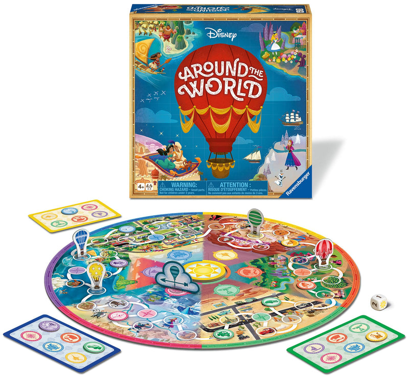 Ravensburger Disney Around The World Board Game for Kids Age 4 Years Up - 2 to 4 Players - Gifts for Children