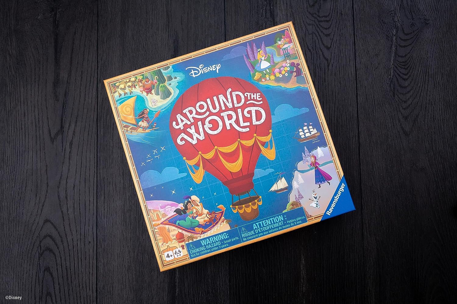 Ravensburger Disney Around The World Board Game for Kids Age 4 Years Up - 2 to 4 Players - Gifts for Children