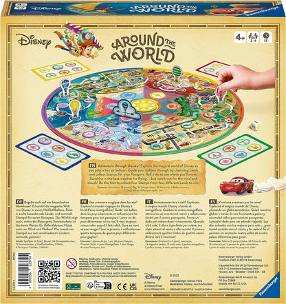 Ravensburger Disney Around The World Board Game for Kids Age 4 Years Up - 2 to 4 Players - Gifts for Children