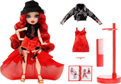 Rainbow High Fantastic Fashion Doll - RUBY ANDERSON - Red 11” Fashion Doll and Playset with 2 Outfits & Fashion Play Accessories - Great for Kids 4-12 Years Old