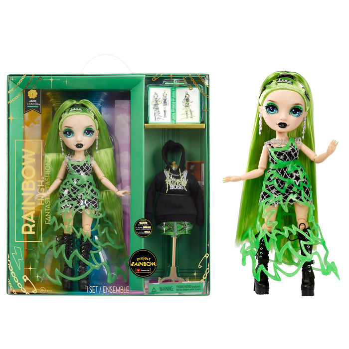 Rainbow High Fantastic Fashion Doll - JADE HUNTER - Green 11” Fashion Doll and Playset with 2 Outfits & Fashion Play Accessories - Great for Kids 4-12 Years Old