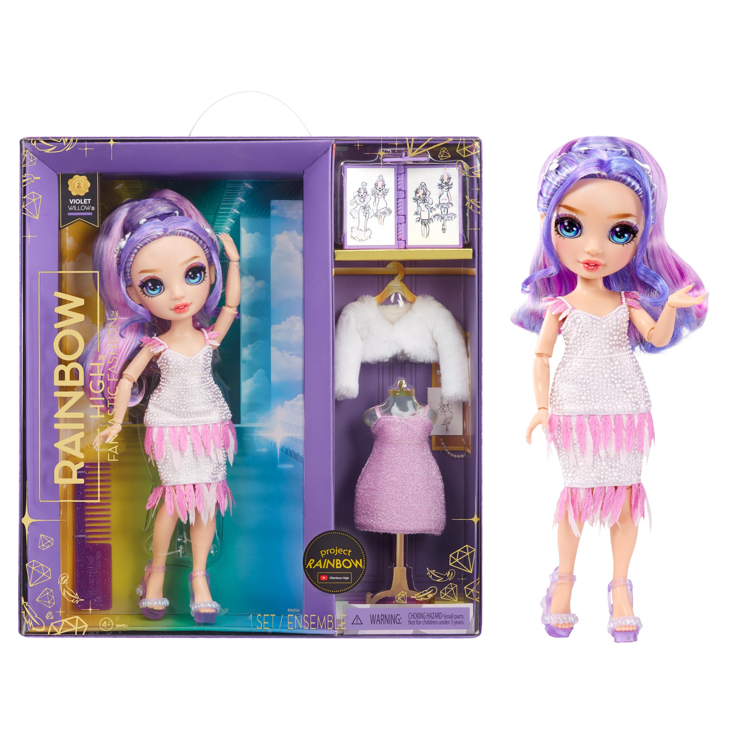 Rainbow High Fantastic Fashion-Purple