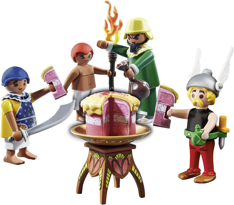 Playmobil 71269 Asterix: Artifis' Poisoned Cake, Cleopatra`s taster and Artifis as well as his assistant Krukhut, Collection Figures, Fun Imaginative Role-Play, PlaySets Suitable for Children Ages 5+