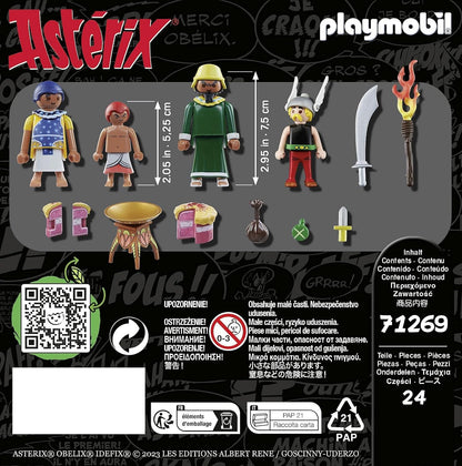 Playmobil 71269 Asterix: Artifis' Poisoned Cake, Cleopatra`s taster and Artifis as well as his assistant Krukhut, Collection Figures, Fun Imaginative Role-Play, PlaySets Suitable for Children Ages 5+