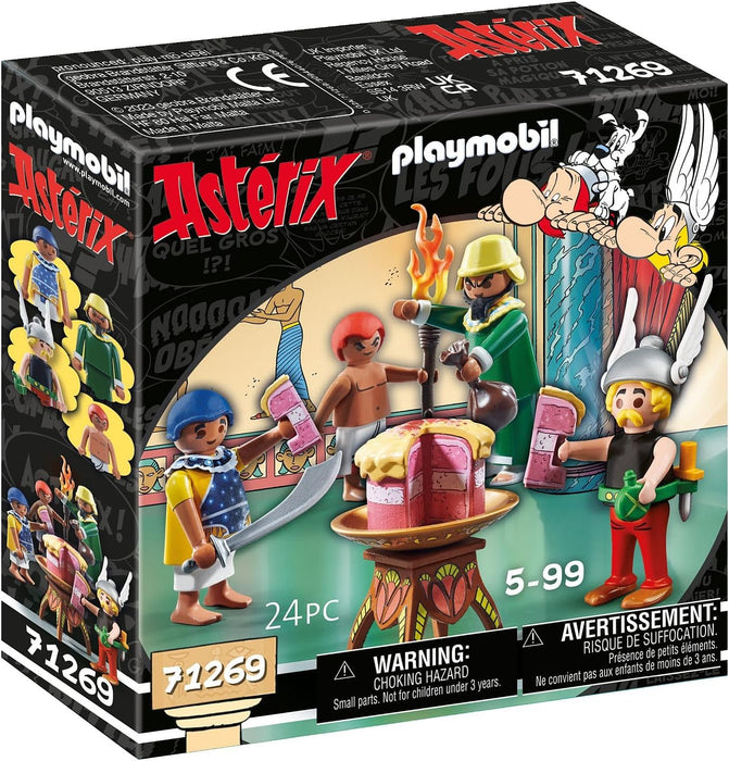 Playmobil 71269 Asterix: Artifis' Poisoned Cake, Cleopatra`s taster and Artifis as well as his assistant Krukhut, Collection Figures, Fun Imaginative Role-Play, PlaySets Suitable for Children Ages 5+