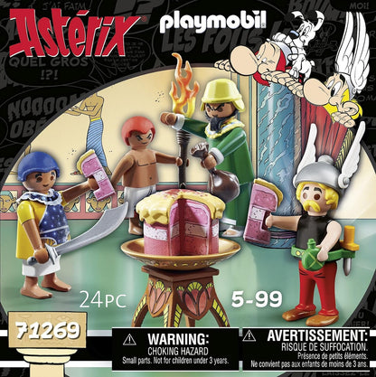 Playmobil 71269 Asterix: Artifis' Poisoned Cake, Cleopatra`s taster and Artifis as well as his assistant Krukhut, Collection Figures, Fun Imaginative Role-Play, PlaySets Suitable for Children Ages 5+