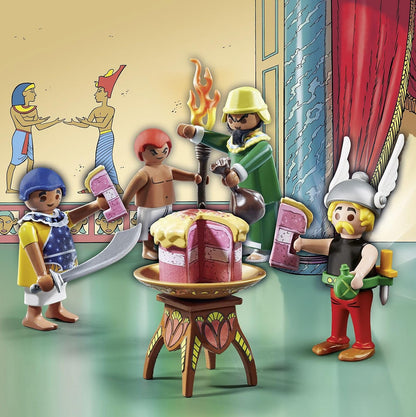 Playmobil 71269 Asterix: Artifis' Poisoned Cake, Cleopatra`s taster and Artifis as well as his assistant Krukhut, Collection Figures, Fun Imaginative Role-Play, PlaySets Suitable for Children Ages 5+