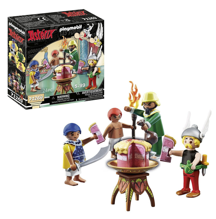 Playmobil 71269 Asterix: Artifis' Poisoned Cake, Cleopatra`s taster and Artifis as well as his assistant Krukhut, Collection Figures, Fun Imaginative Role-Play, PlaySets Suitable for Children Ages 5+