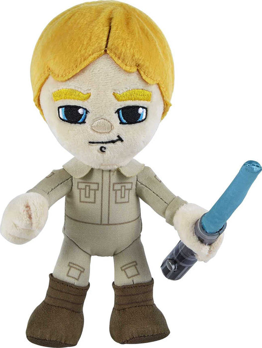 Star Wars Plush 8-Inch Luke Skywalker with Light Up Lightsaber, Soft Toy Collectable Gift for Fans Age 3 Years Old & Up