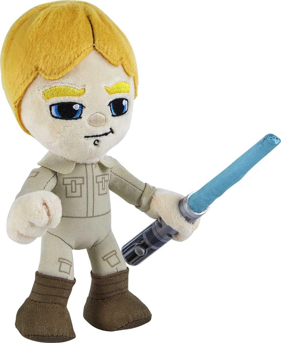 Star Wars Plush 8-Inch Luke Skywalker with Light Up Lightsaber, Soft Toy Collectable Gift for Fans Age 3 Years Old & Up