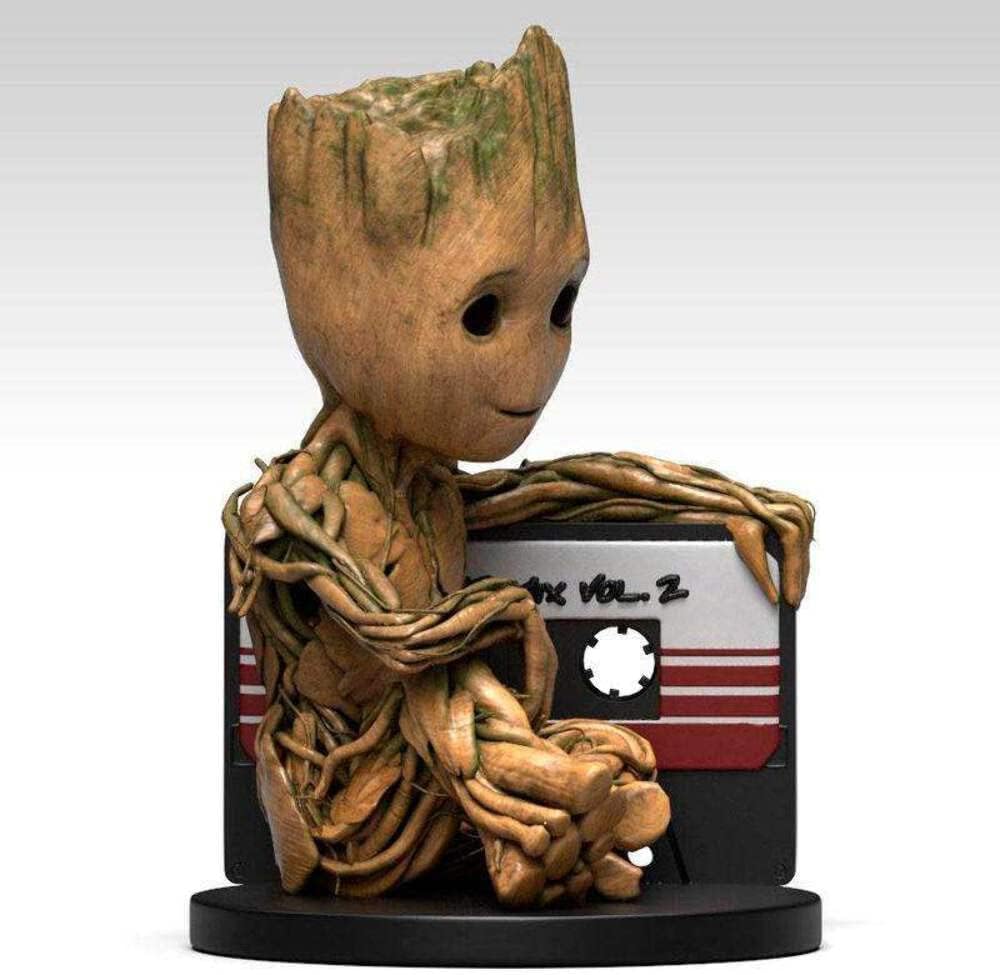 Marvel Deluxe Mega Baby Groot Money Box Black/Brown Printed PVC Gift Boxed