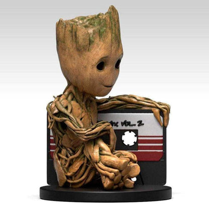 Marvel Deluxe Mega Baby Groot Money Box Black/Brown Printed PVC Gift Boxed