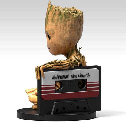 Marvel Deluxe Mega Baby Groot Money Box Black/Brown Printed PVC Gift Boxed