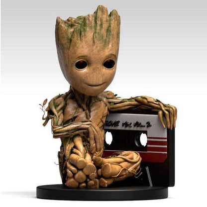 Marvel Deluxe Mega Baby Groot Money Box Black/Brown Printed PVC Gift Boxed