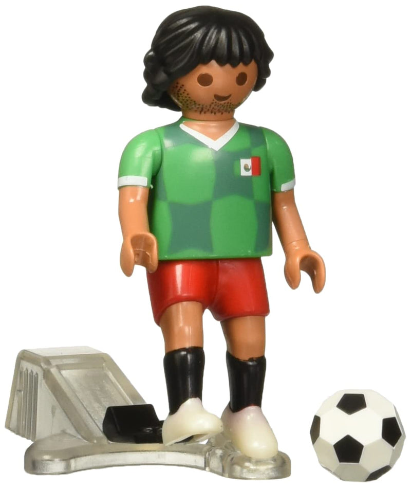 PLAYMOBIL Sports & Action 71132 Fußballspieler Mexiko, mit Kickfunktion und Torwand, ab 5 Jahren Mexikanisch
