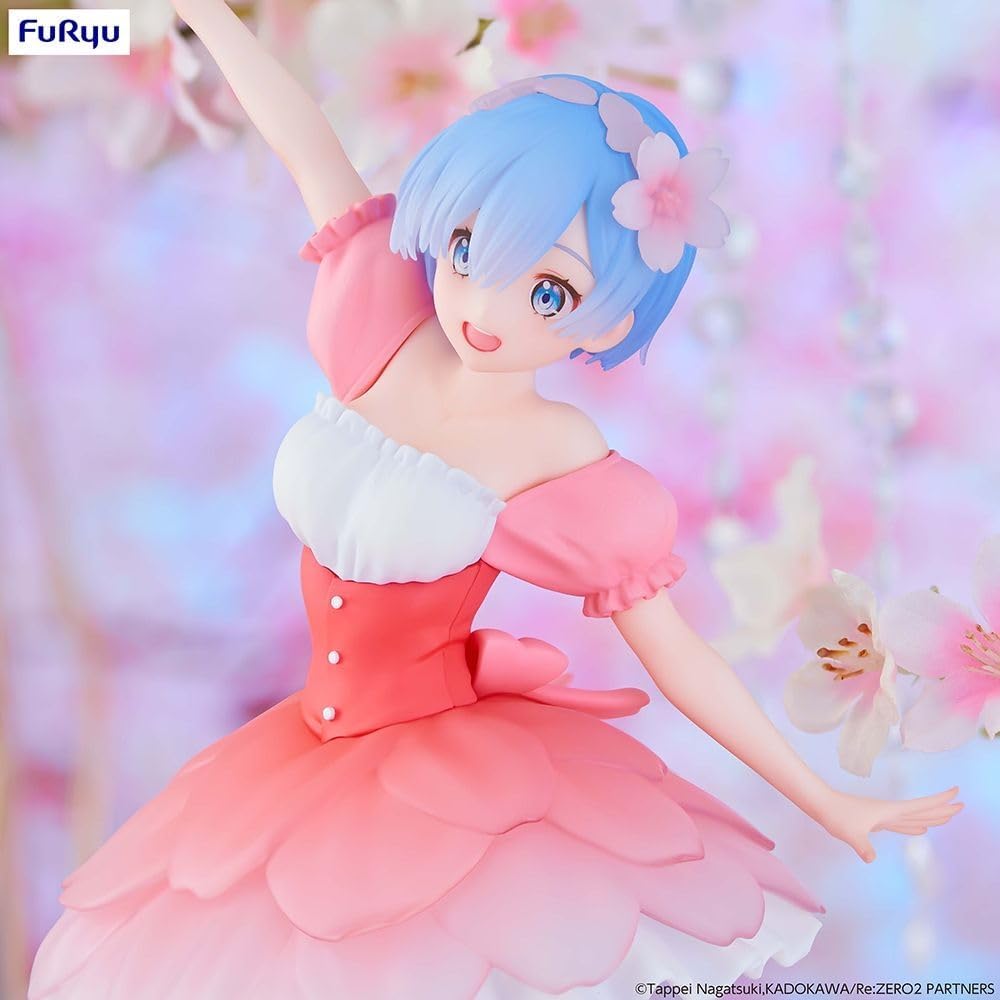 Furyu RE Zero - Rem Cherry Blossoms - Statuette PVC Trio-Try-It 21cm