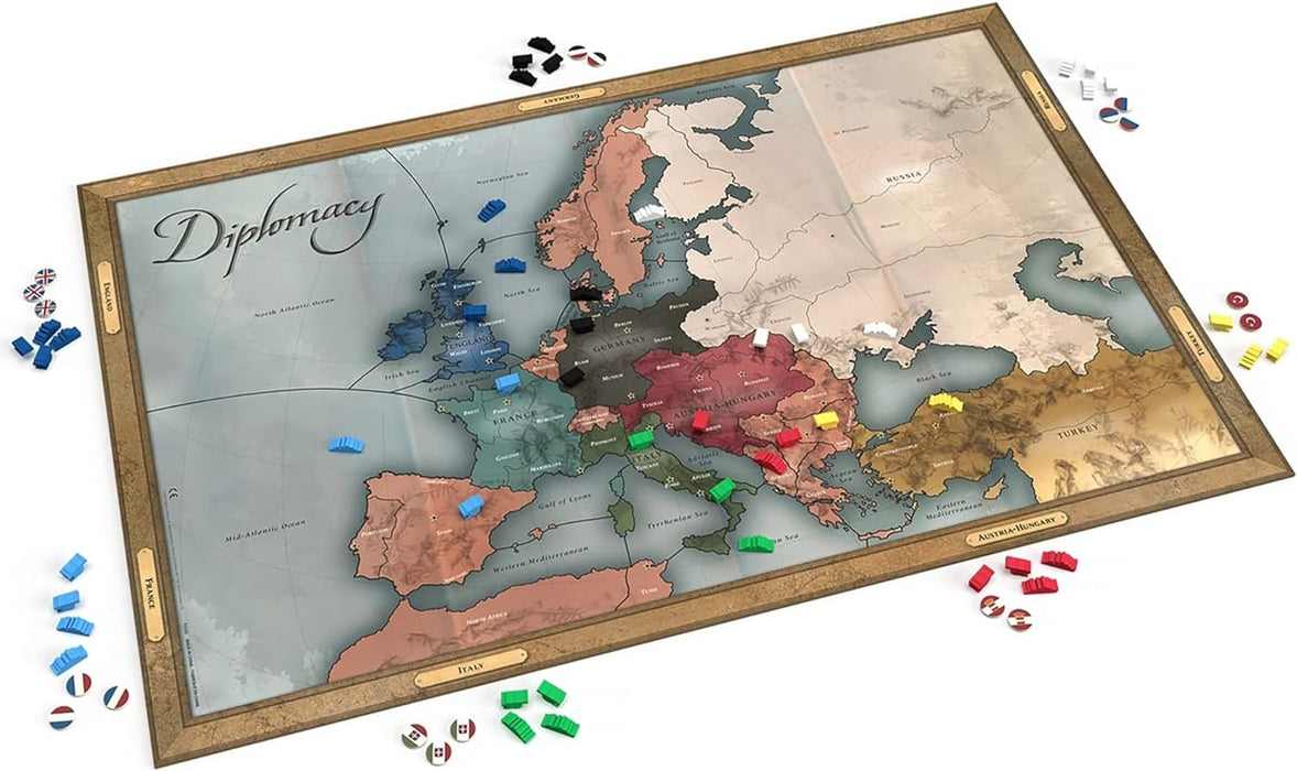 Renegade Game Studios Diplomacy - Renegade, Europe 20th Century Strategy Board Game of Alliances & Betrayal, Ages 12+, 2-7 Players, 4 Hrs