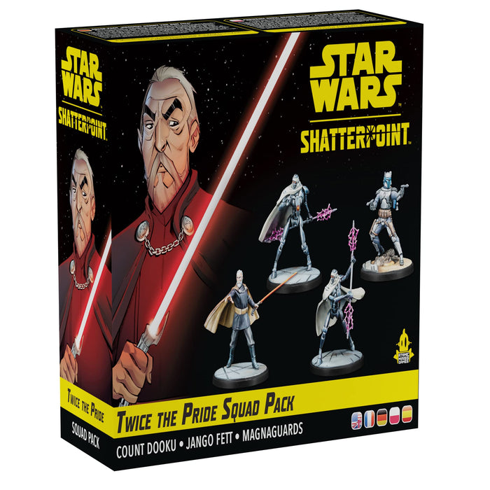 Atomic Mass Games | Star Wars Shatterpoint: Twice the Pride - Count Dooku Squad Pack | Miniatures and Card Game | Ages 14+ | 2 Players | 90 Minutes Playing Time