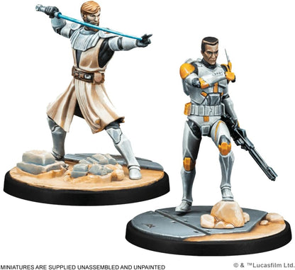 Atomic Mass Games | Star Wars Shatterpoint: Hello There - General Obi-Wan Kenobi Squad Pack | Miniatures and Card Game | Ages 14+ | 2 Players | 90 Minutes Playing Time