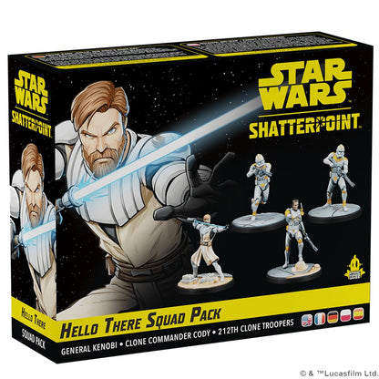 Atomic Mass Games | Star Wars Shatterpoint: Hello There - General Obi-Wan Kenobi Squad Pack | Miniatures and Card Game | Ages 14+ | 2 Players | 90 Minutes Playing Time