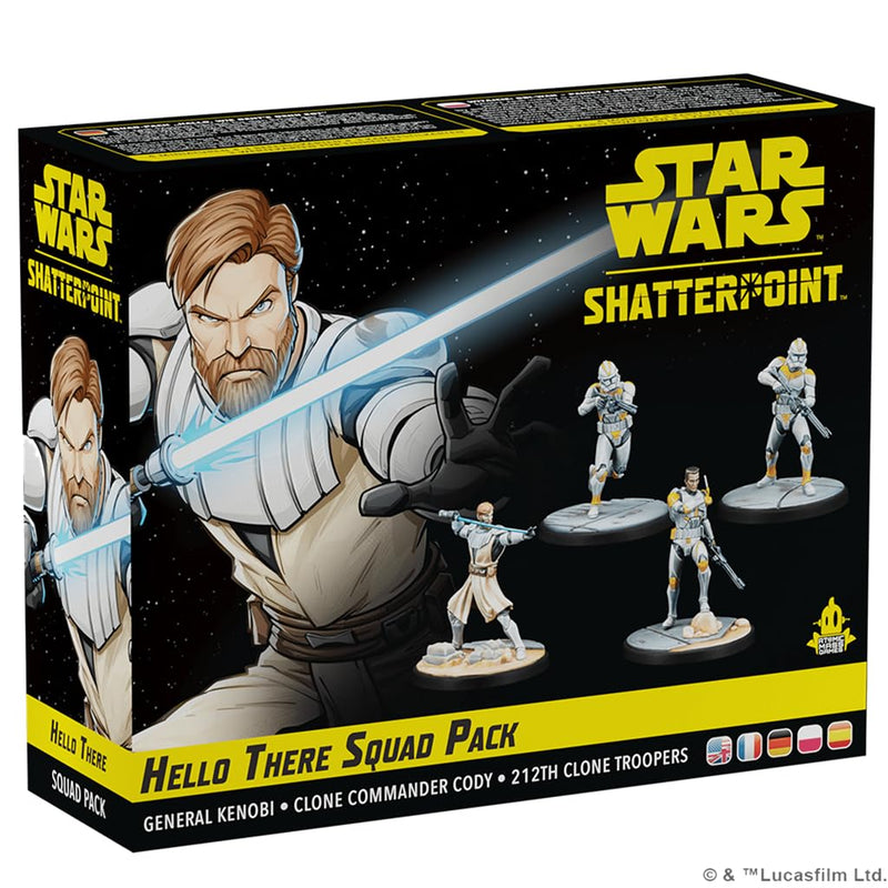 Atomic Mass Games | Star Wars Shatterpoint: Hello There - General Obi-Wan Kenobi Squad Pack | Miniatures and Card Game | Ages 14+ | 2 Players | 90 Minutes Playing Time