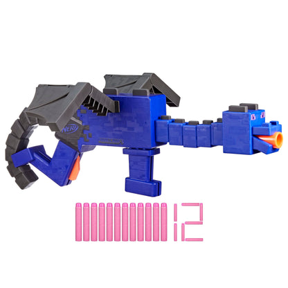 Nerf Minecraft Ender Dragon Blaster and 12 Nerf Elite Foam Darts