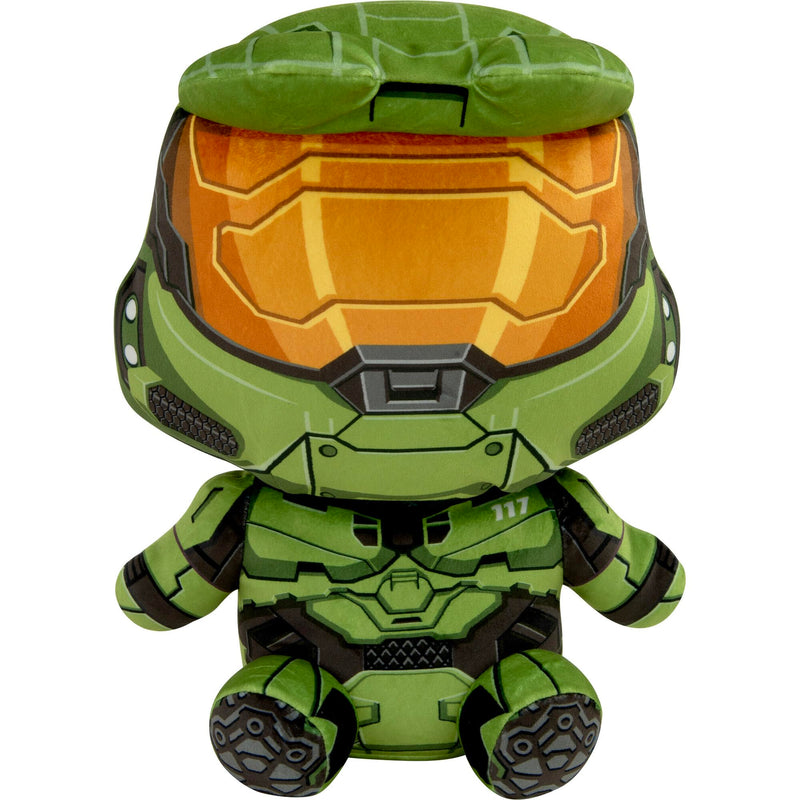 Club Mocchi Mocchi Halo Master Chief Mega - Juguete de Peluche de 15 Pulgadas - Juguetes coleccionables de Halo - Juguetes de héroes con Licencia Oficial - Escritorio Buddy Action Figuras - Juguetes