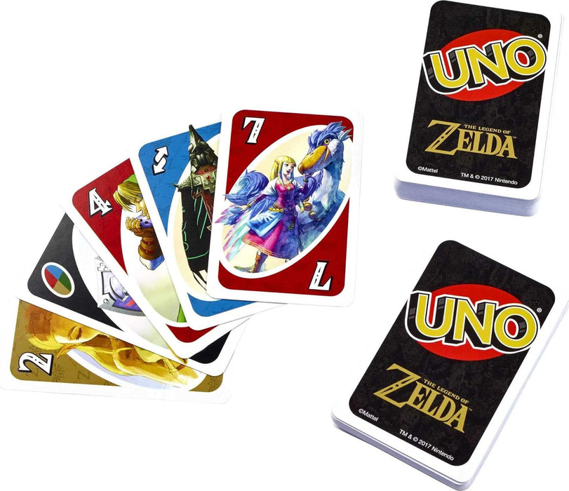 Mattel Games UNO The Legend of Zelda - Juego de cartas edición exclusiva con regla especial