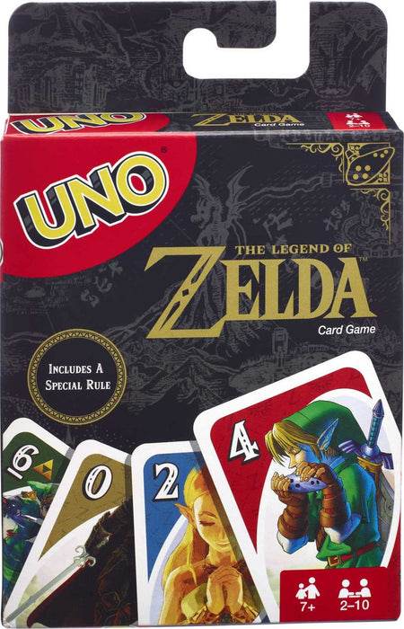 Mattel Games UNO The Legend of Zelda - Juego de cartas edición exclusiva con regla especial