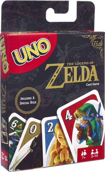 Mattel Games UNO The Legend of Zelda - Juego de cartas edición exclusiva con regla especial