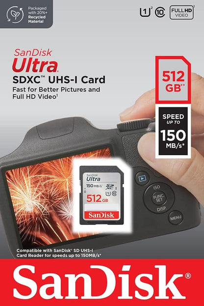 Sandisk Ultra - Flash Memory Card - 512 Gb - Class 10 - Sdxc Uhs-I