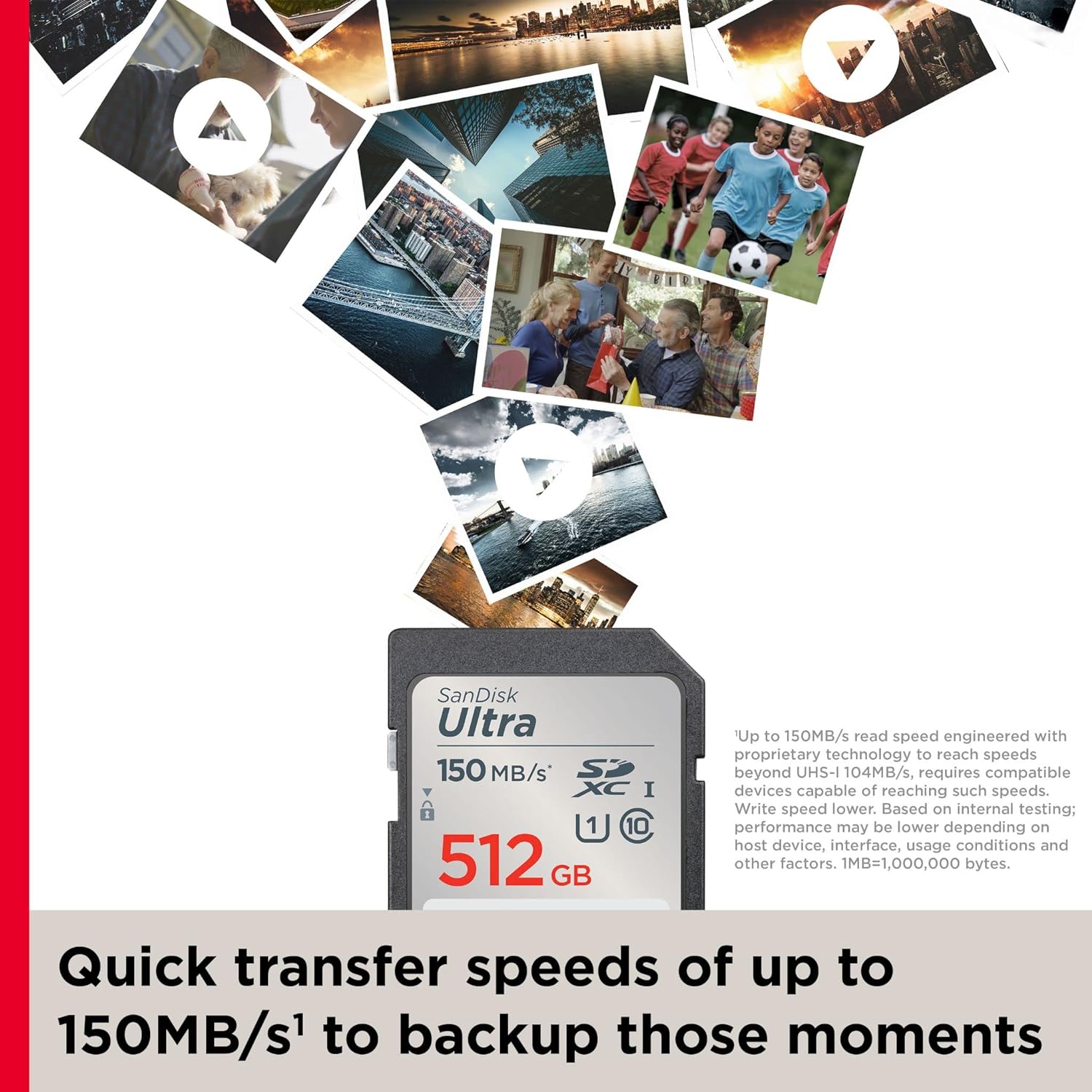 Sandisk Ultra - Flash Memory Card - 512 Gb - Class 10 - Sdxc Uhs-I
