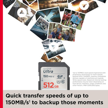 Sandisk Ultra - Flash Memory Card - 512 Gb - Class 10 - Sdxc Uhs-I