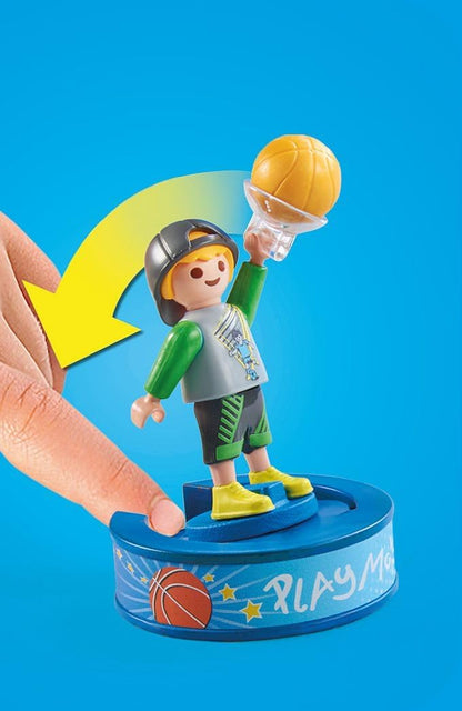 Playmobil 71328 City Life Gym Extension, with basketball hoop, slalom poles, football goal and more, educational toy, fun imaginative role play, playsets suitable for children ages 4+