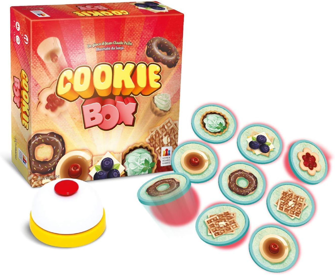 Asmodee - Cookie Box, Gioco da Tavolo per Tutta la Famiglia, 2-4 Giocatori, 6+ Anni, Edizione in Italiano