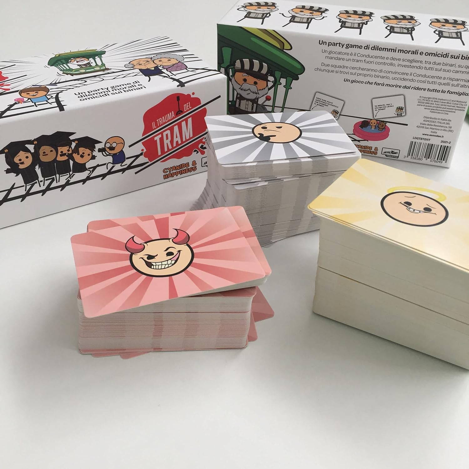 Asmodee | Il Trauma del Tram | Gioco da Tavolo, Divertente Party Game, 3-13 Giocatori, 16+ Anni, Edizione in Italiano