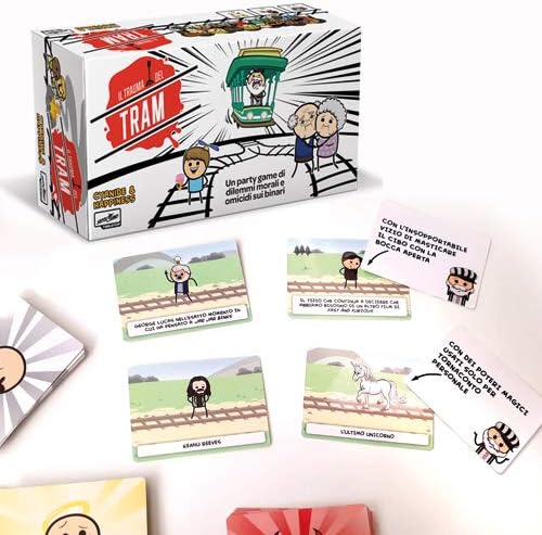 Asmodee | Il Trauma del Tram | Gioco da Tavolo, Divertente Party Game, 3-13 Giocatori, 16+ Anni, Edizione in Italiano
