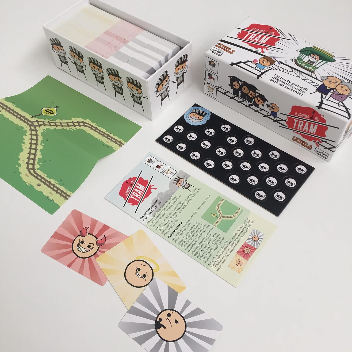 Asmodee | Il Trauma del Tram | Gioco da Tavolo, Divertente Party Game, 3-13 Giocatori, 16+ Anni, Edizione in Italiano