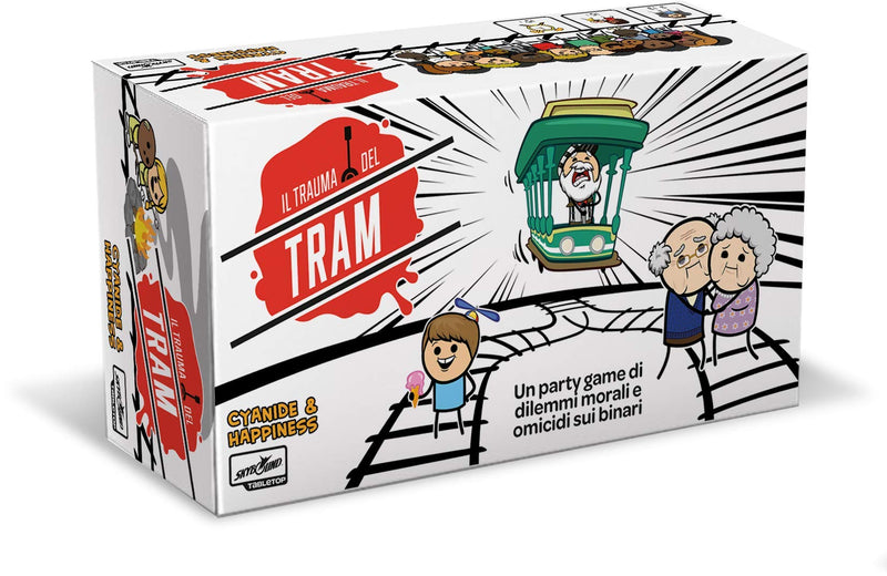 Asmodee | Il Trauma del Tram | Gioco da Tavolo, Divertente Party Game, 3-13 Giocatori, 16+ Anni, Edizione in Italiano