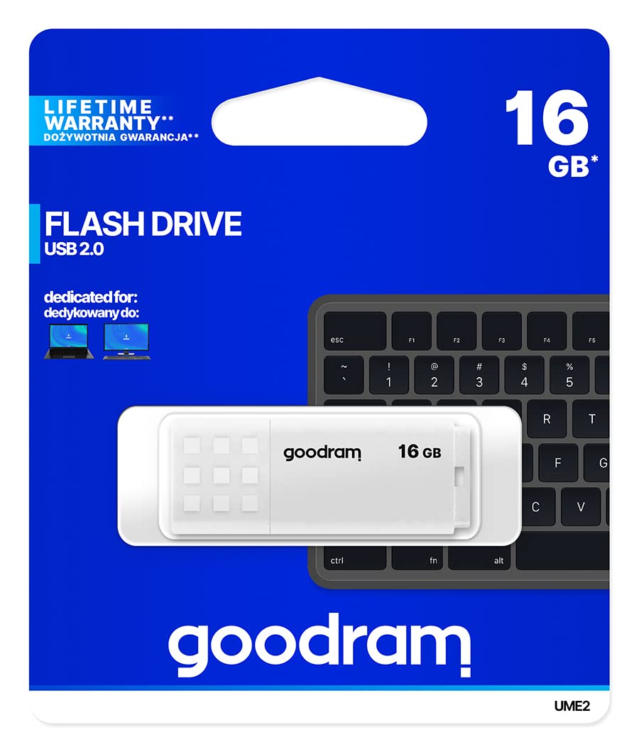 goodram 16GB UME2 White USB 2.0 Pendant