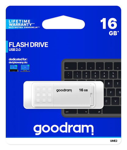 goodram 16GB UME2 White USB 2.0 Pendant