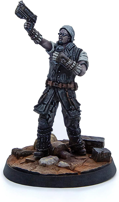 Fallout Wasteland Warfare: Survivors: Washington Personalities - 3 Miniatures, 32mm Unpainted Figures, Capital Wave