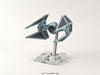 Revell (Bandai Original 01212 Star Wars TIE Interceptor 1:72 Scale Unbuilt/Pre-Coloured/Clip-Together (Non-Glue) Plastic Model Kit with Display Base