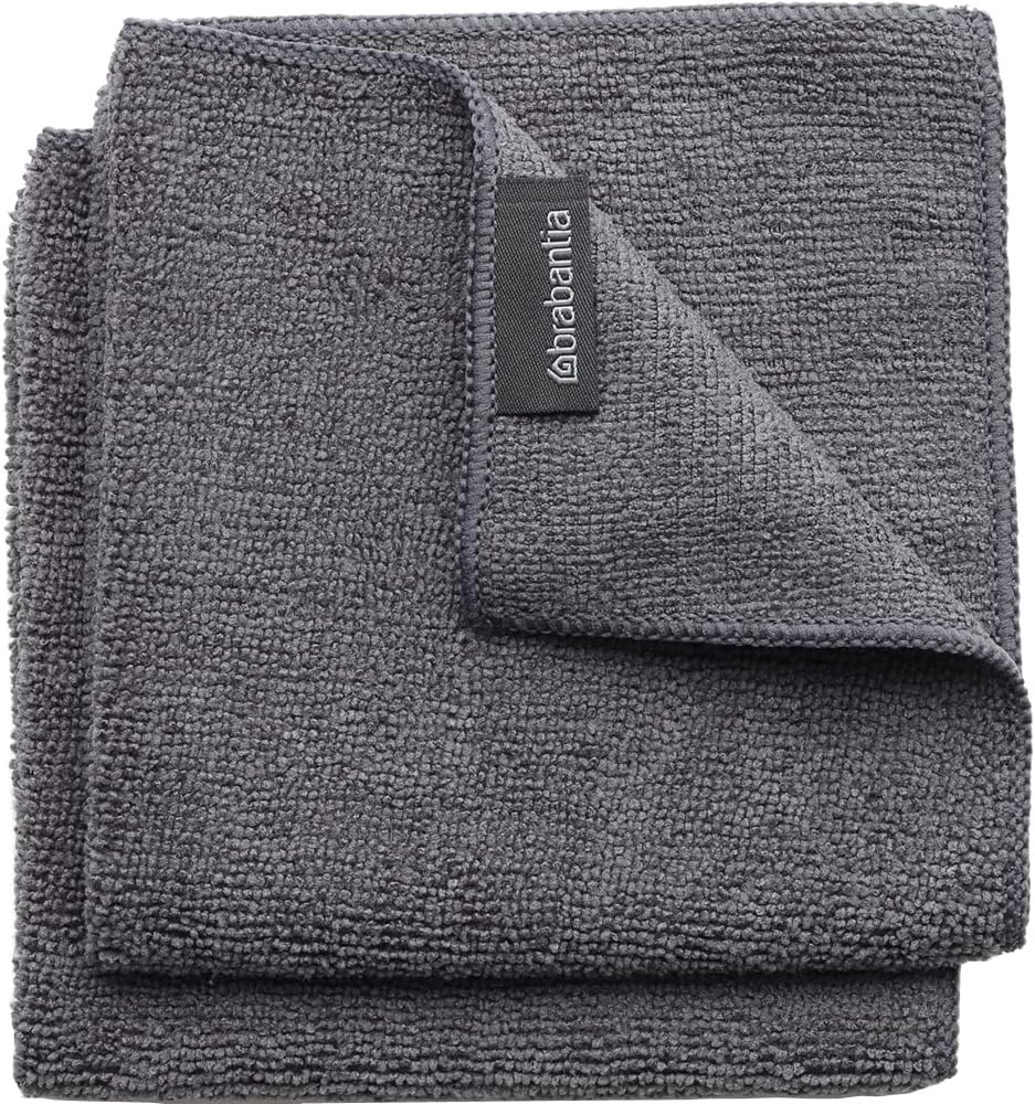 Brabantia - Microvezeldoekjes Dark Grey