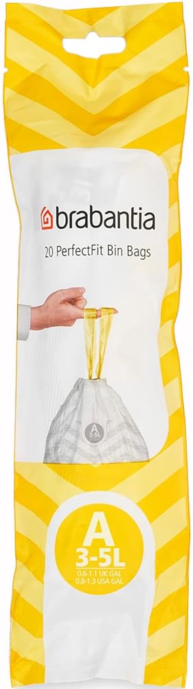 Brabantia PerfectFit Bin Bags Vuilniszakken - 3 LTR - 20 Pcs