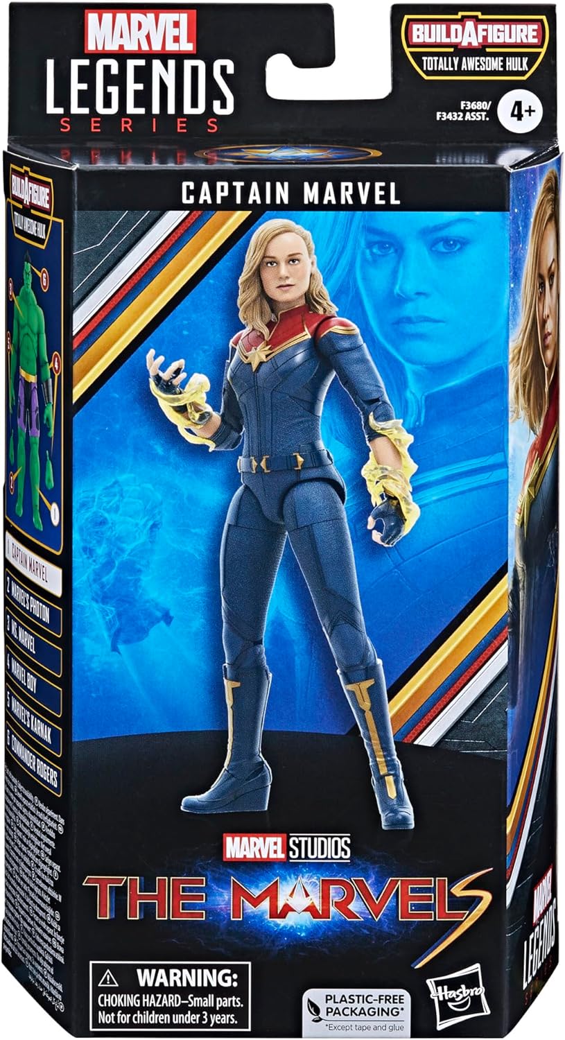 Marvel The Marvels (Captain Toys Legends Series-Figura 15 cm-Película Capitana 2, Color Azul, M (Hasbro F36805X0
