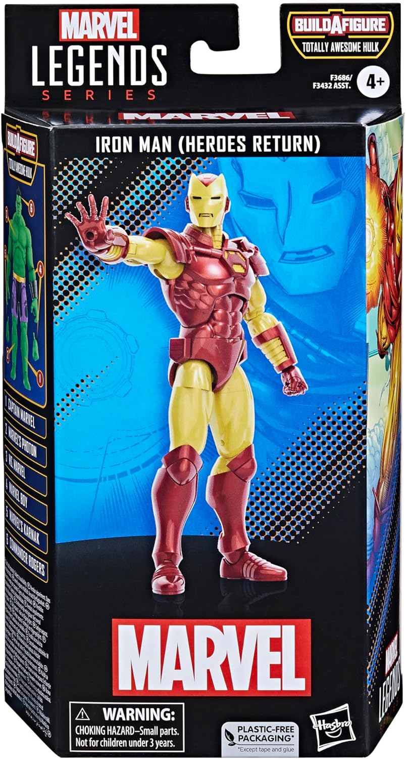 Marvel Legends Series-Figura de Iron Man (Heroes Return) de 15 cm-Cómics (Hasbro F36865X0