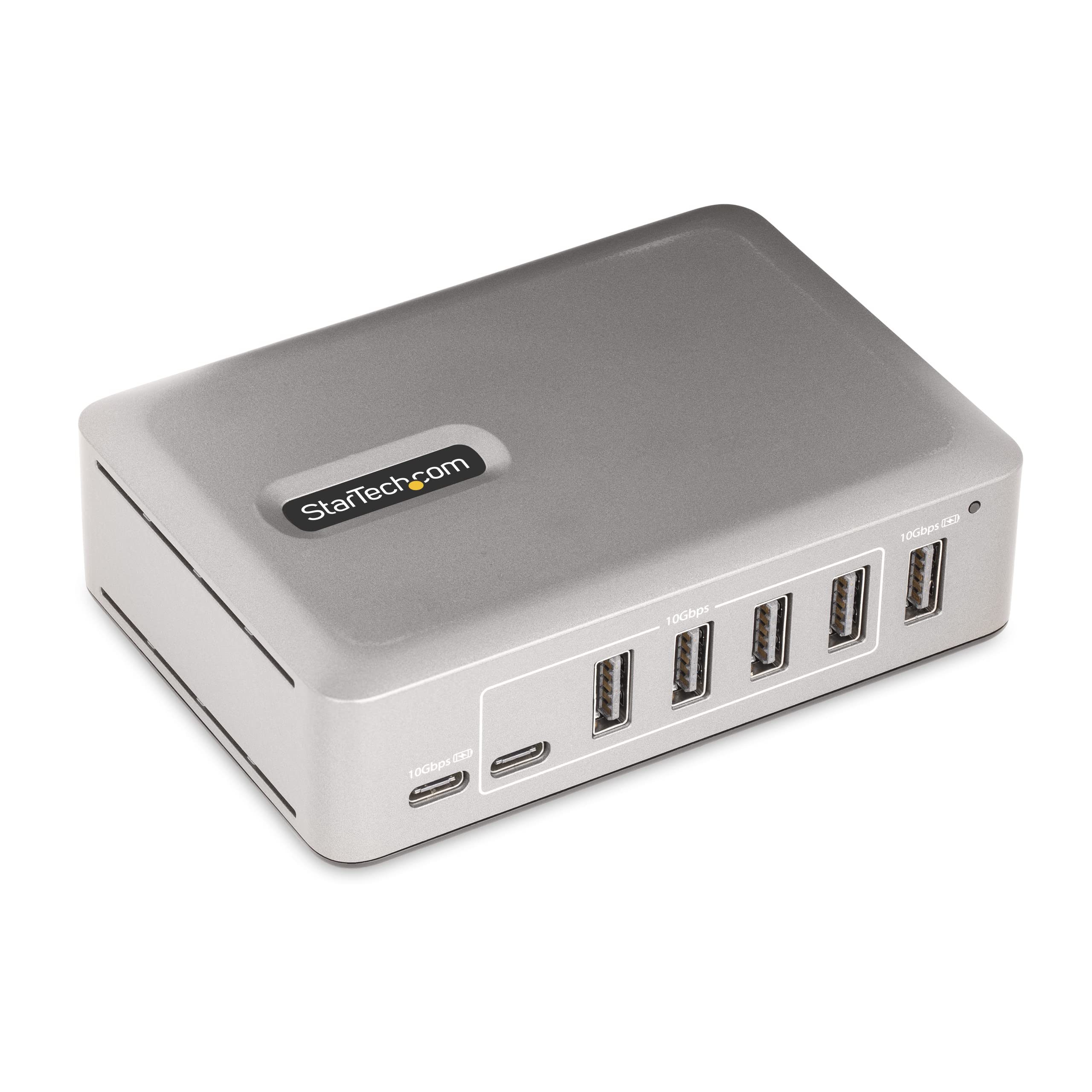 StarTech.com 7-Port USB-C Hub - 5x USB-A/2x USB-C - Self-Powered w/65W Power Supply - USB 3.1 10Gbps - Desktop/Laptop USB Hub w/3ft USB-IF Certified Locking Cable - USB C Splitter (10G5A2CS-USB-C-HUB
