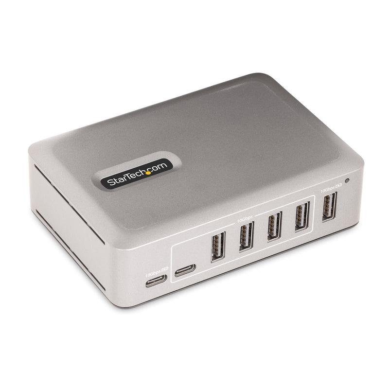 StarTech.com 7-Port USB-C Hub - 5x USB-A/2x USB-C - Self-Powered w/65W Power Supply - USB 3.1 10Gbps - Desktop/Laptop USB Hub w/3ft USB-IF Certified Locking Cable - USB C Splitter (10G5A2CS-USB-C-HUB